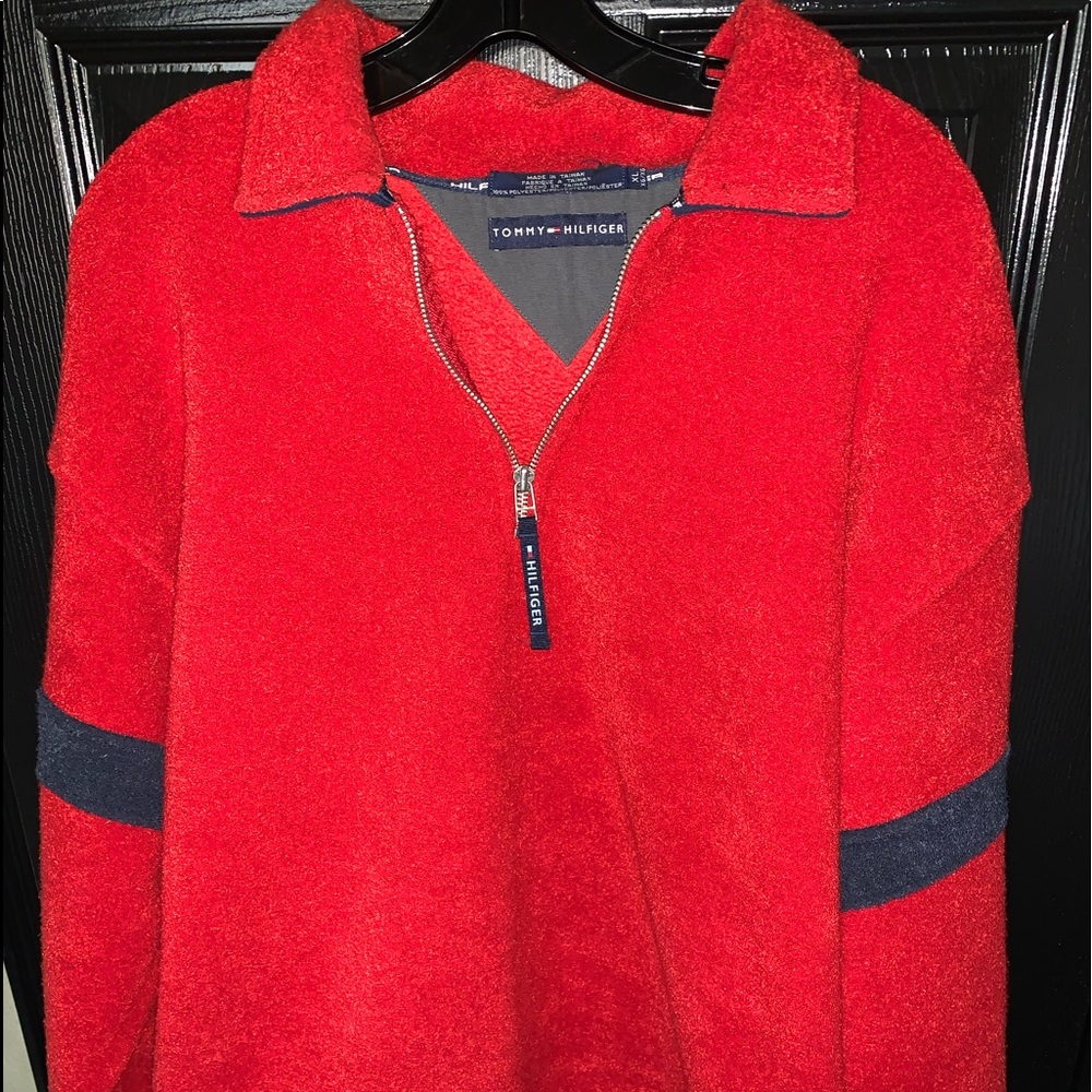 XL Tommy Hilfiger terry cloth sweater pullover